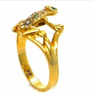 18k Emerald Diamond Whimsical Playful Superb Craftsmanship